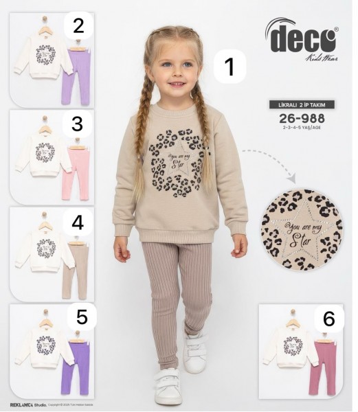 Костюм Двунитка Для Девочки Deco (2-3-4-5лет)