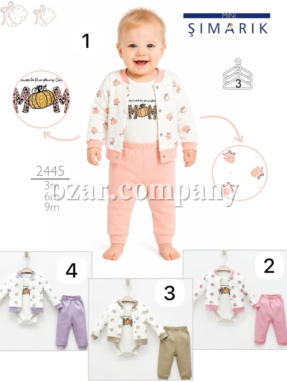 Комплект Для Новорождённых Mini Simarik (3-6-9мес.) 