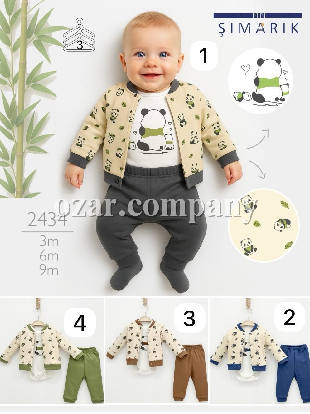 Комплект Для Мальчика Mini Simarik (3-6-9мес.) 