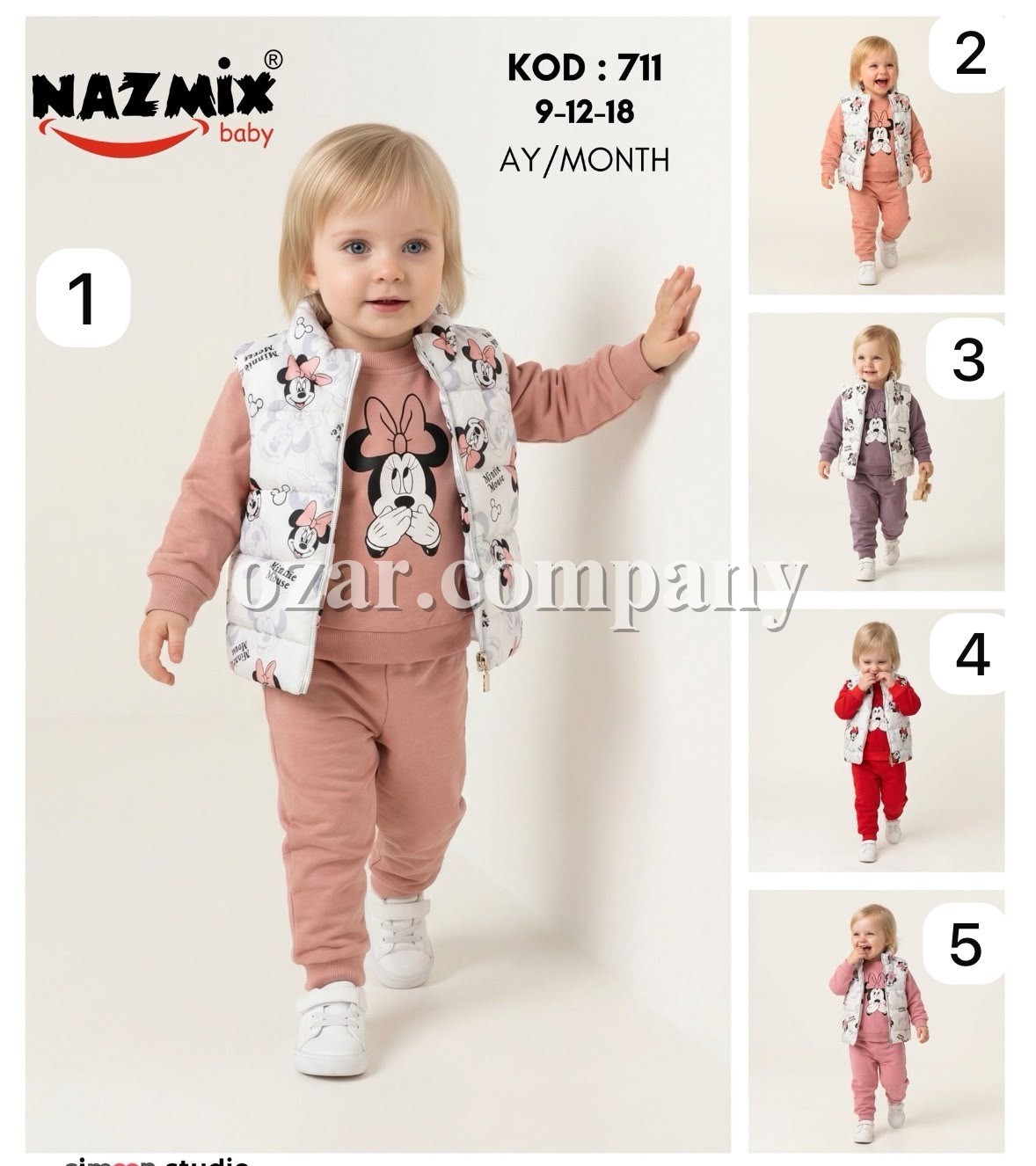 Костюм Тройка Для Девочки Nazmix (9-12-18мес.)