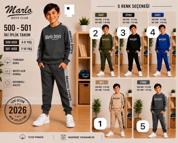 Костюм Двунитка Для Мальчика Merlo (3-4-5-6лет) 