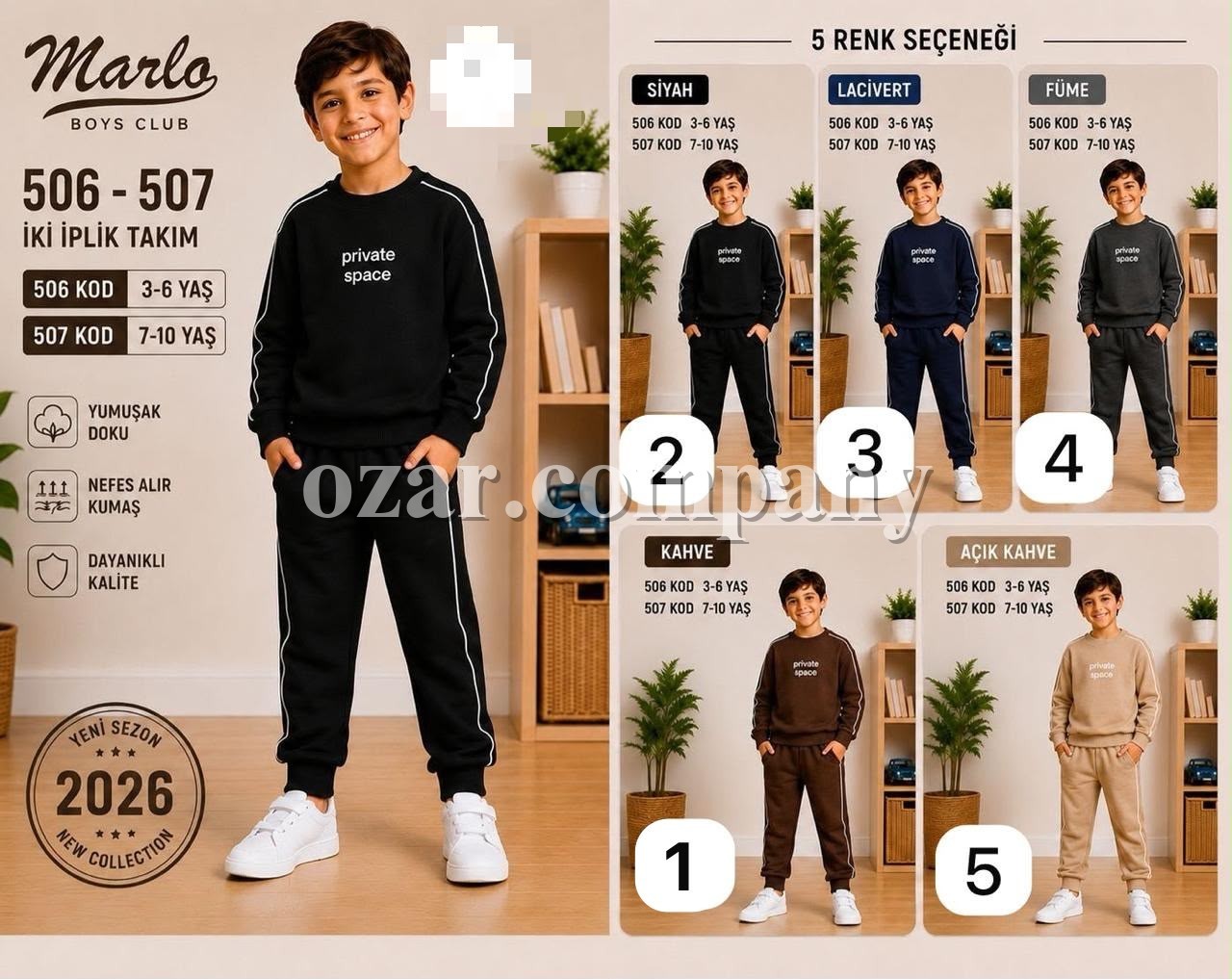 Костюм Двунитка Для Мальчика Merlo (3-4-5-6лет) 