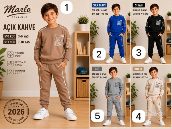 Костюм Двунитка Для Мальчика Merlo (3-4-5-6лет) 