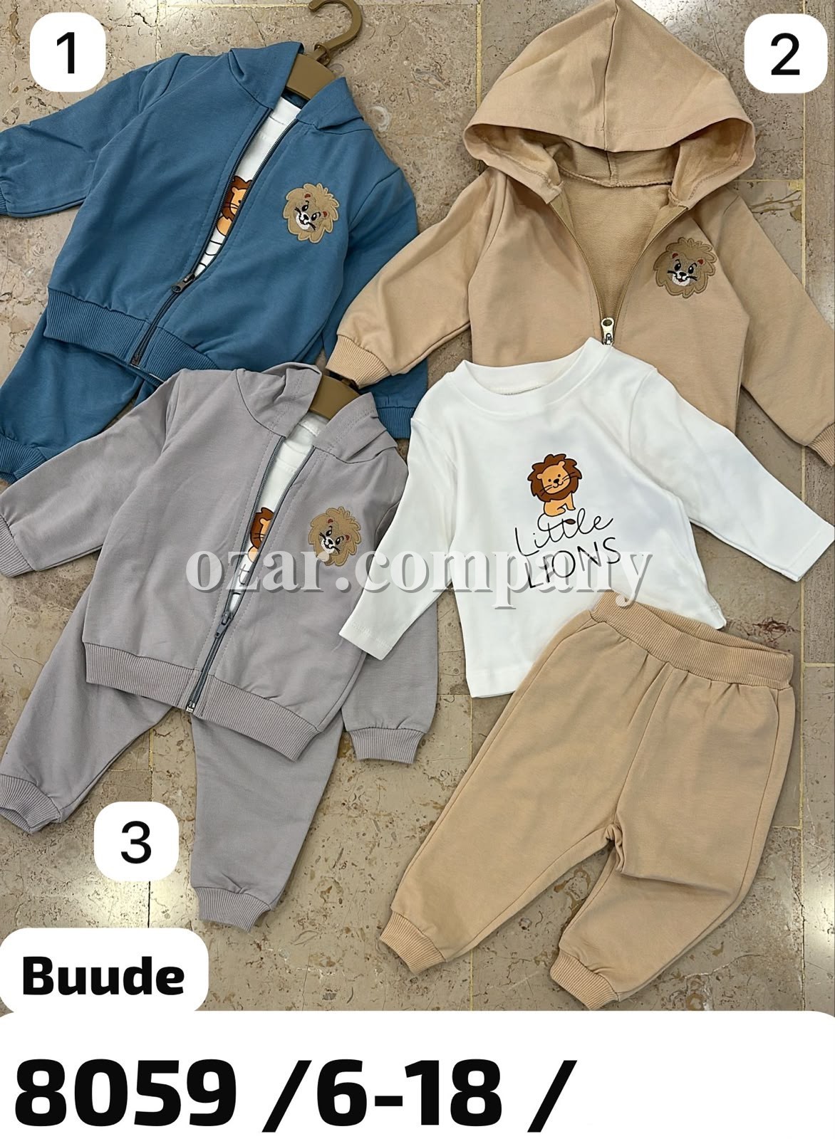 Костюм Тройка Для Мальчика Buude Kids (6-9-12-18мес.)