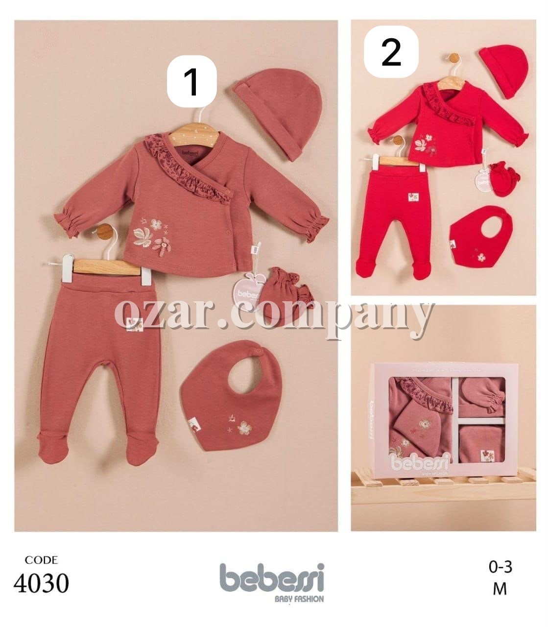 Коробочный Набор Для Девочки Bebessi (0-3м)