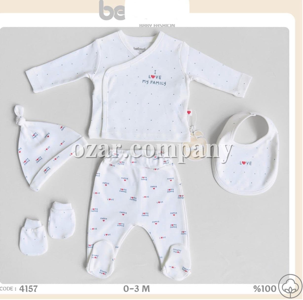 Комплект Для Новорождённых Bebessi (0-3мес.)