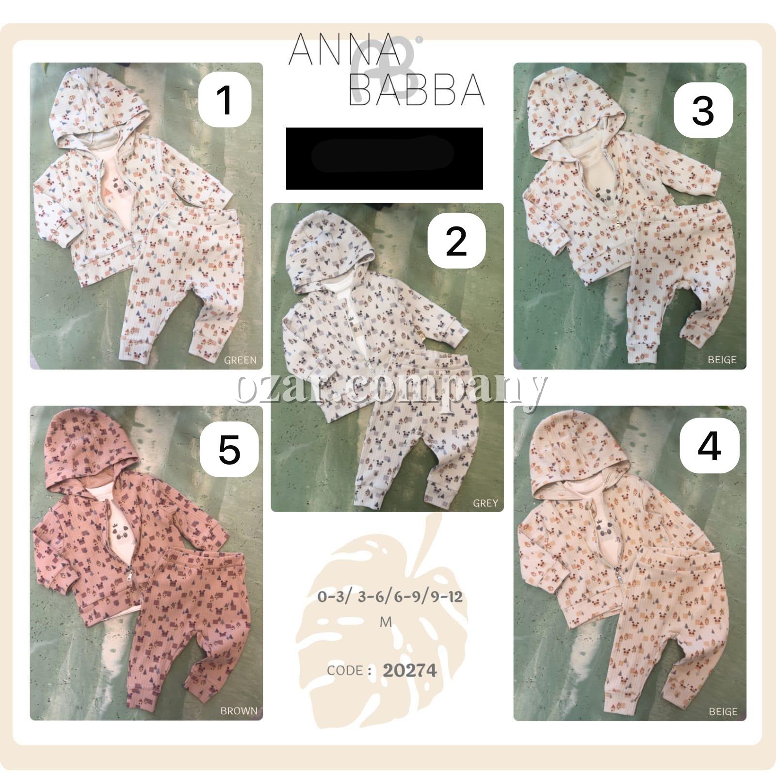 Костюм Тройка Для Девочки Anna Babba (0-3/3-6/6-9/9-12мес.)