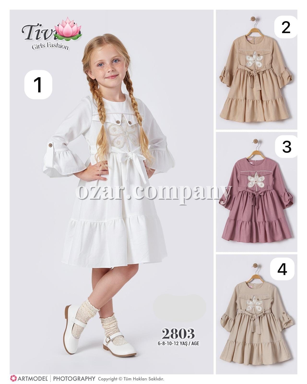 Платье Для Девочки Tivido (6-8-10-12лет)