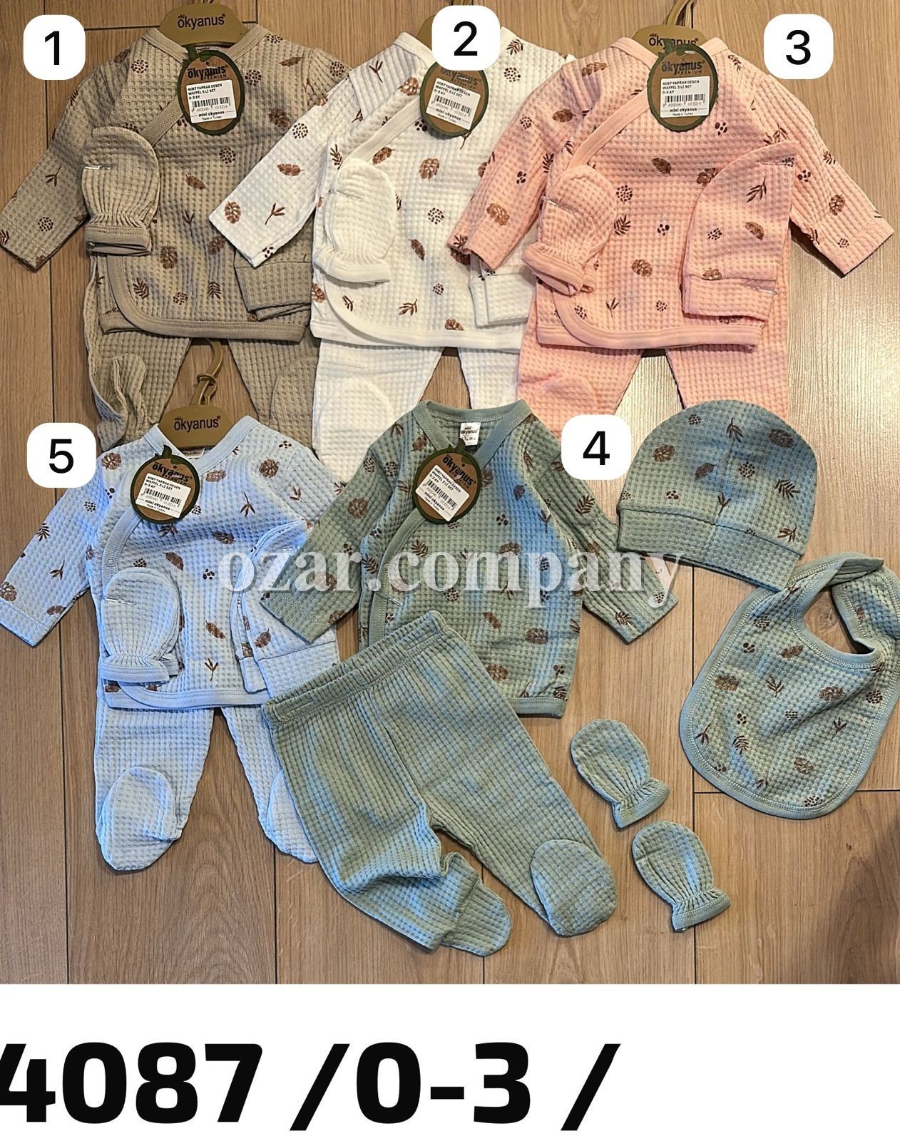 Комплект Для Новорождённых Okyanus (0-3мес.)