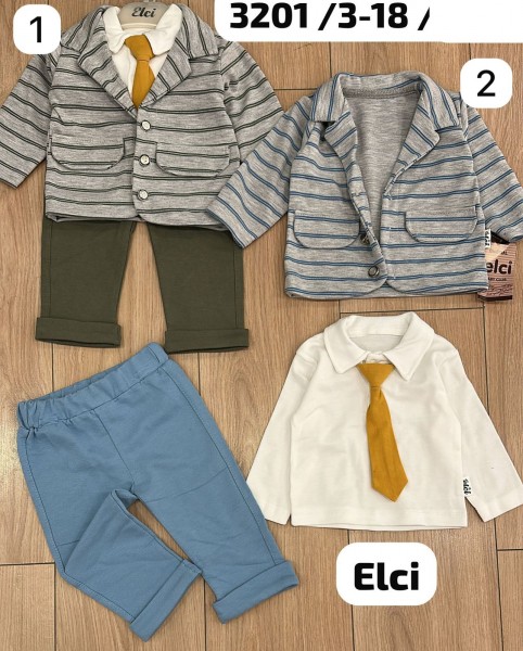 Костюм Тройка Для Мальчика Elci (3-6/6-9/9-12/12-18мес.)