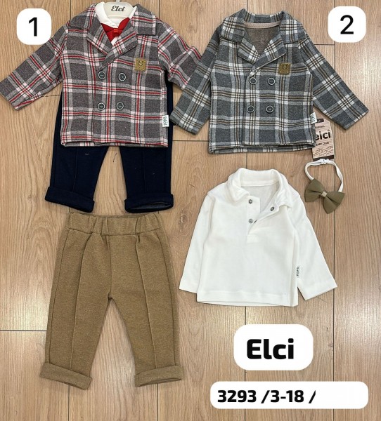 Костюм Тройка Для Мальчика Elci (3-6/6-9/9-12/12-18мес.)