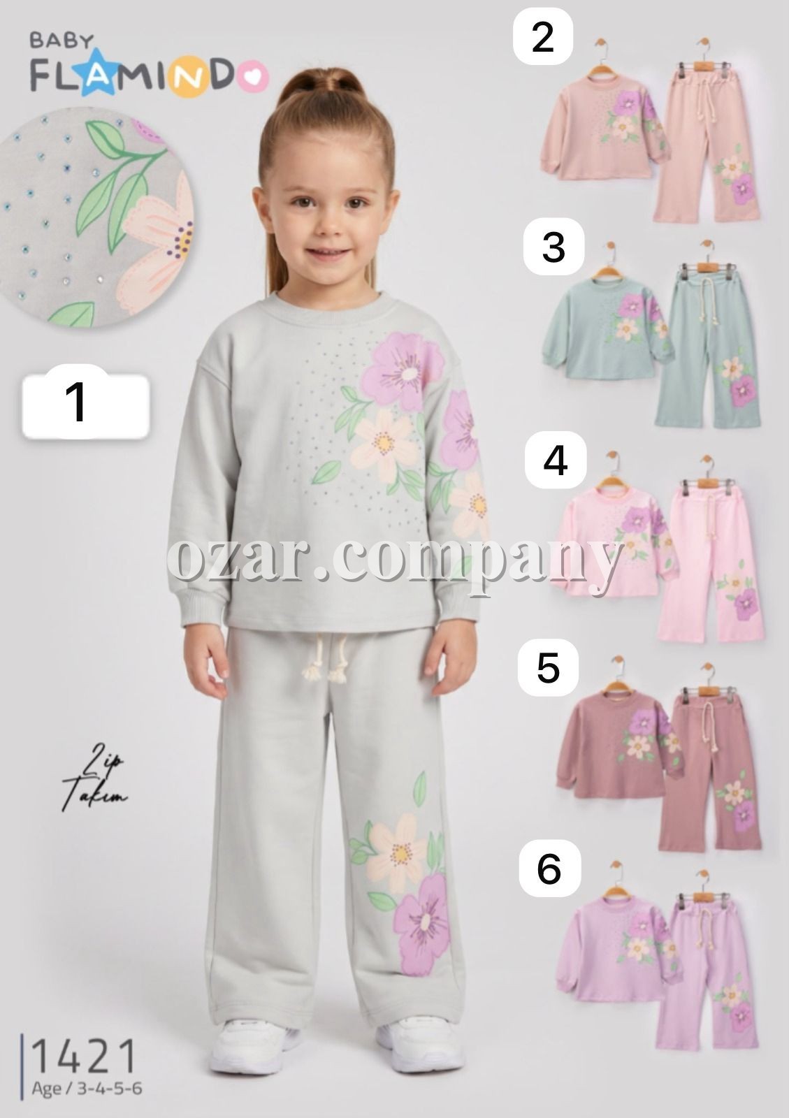 Костюм Двунитка Для Девочки Flamindo (3-4-5-6лет) 