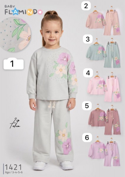 Костюм Двунитка Для Девочки Flamindo (3-4-5-6лет) 