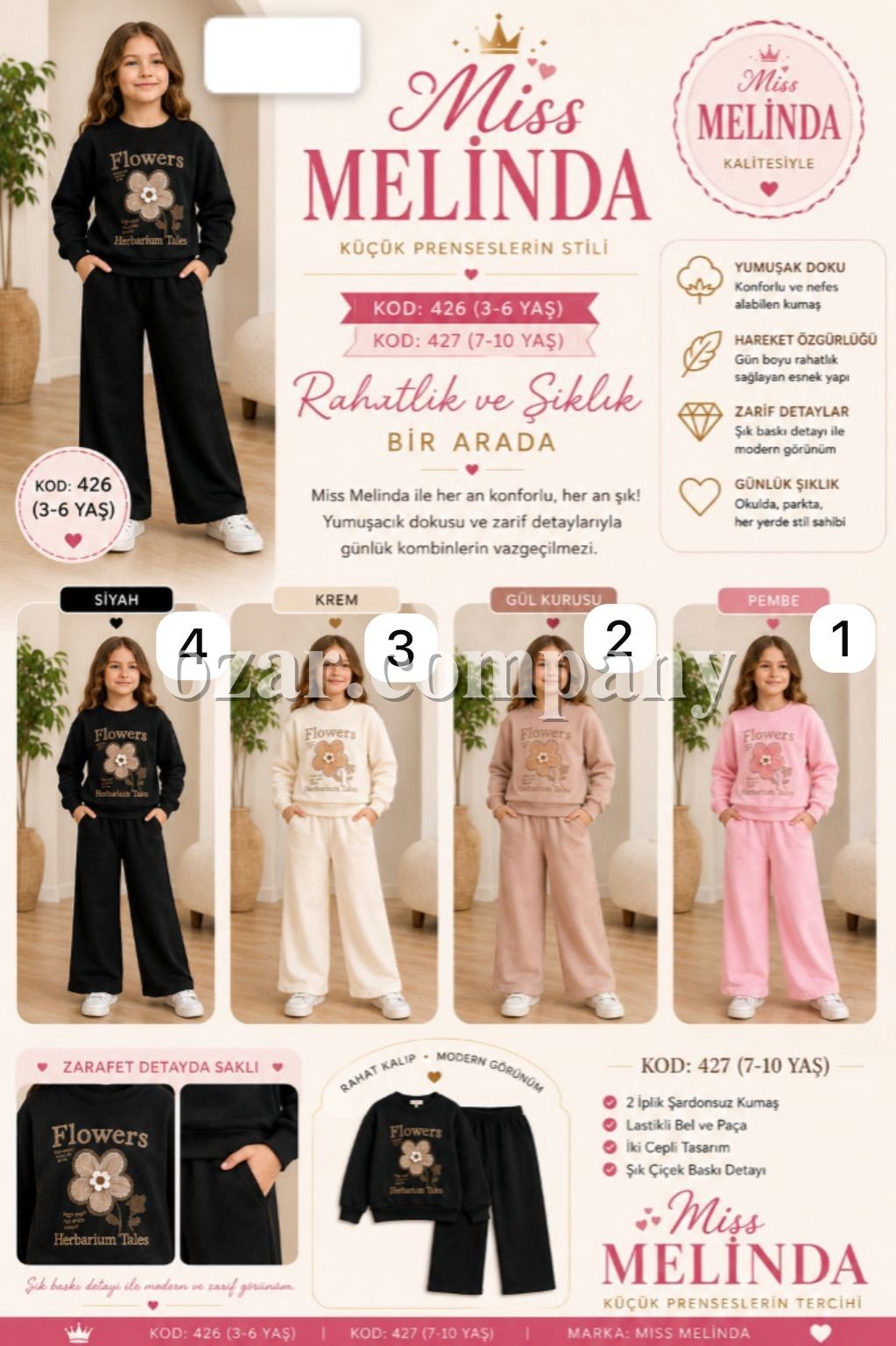 Костюм Двунитка Для Девочки Miss Melinda (3-4-5-6лет) 