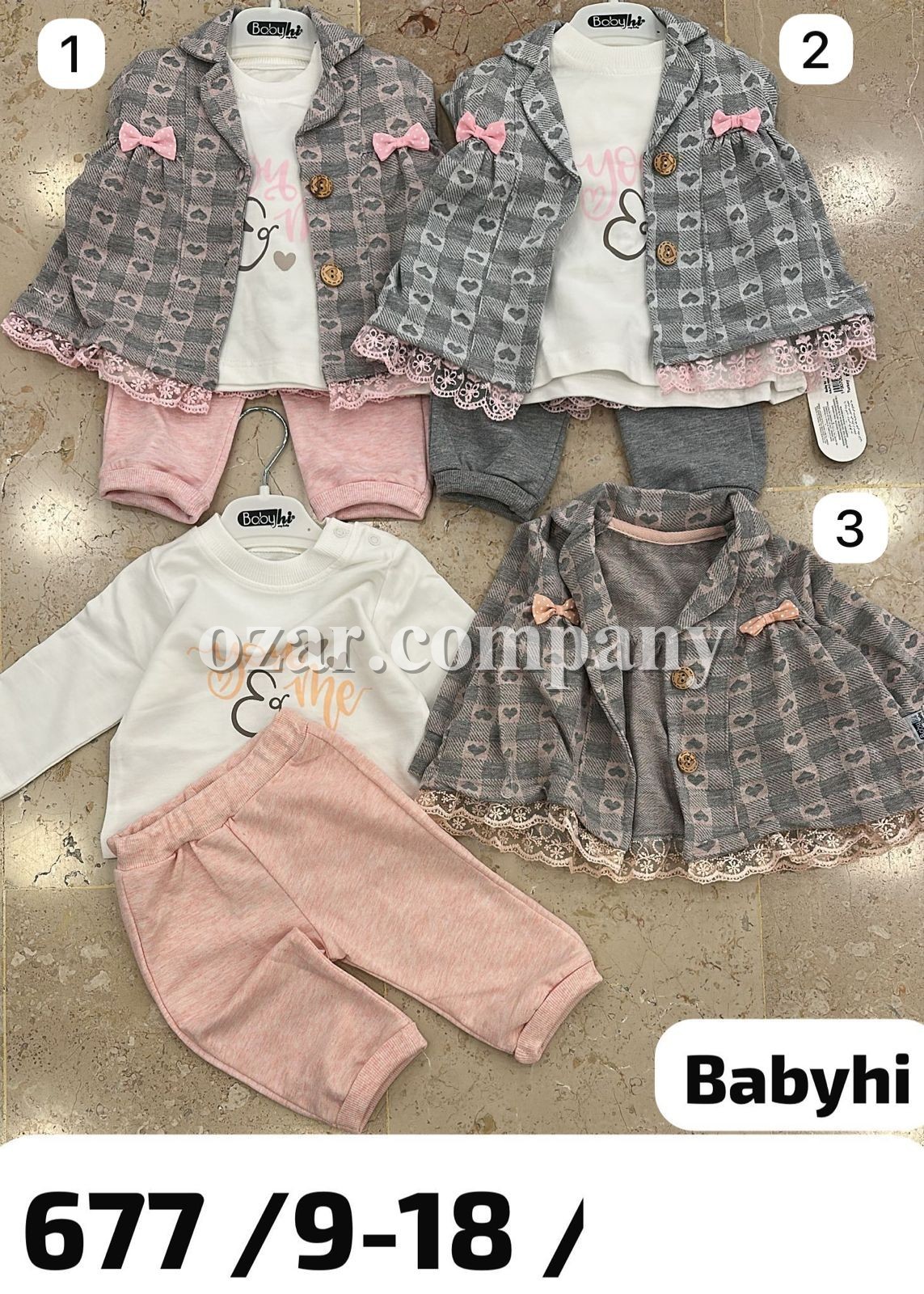 Костюм Тройка Для Девочки Babyhi (9-12-18мес.)