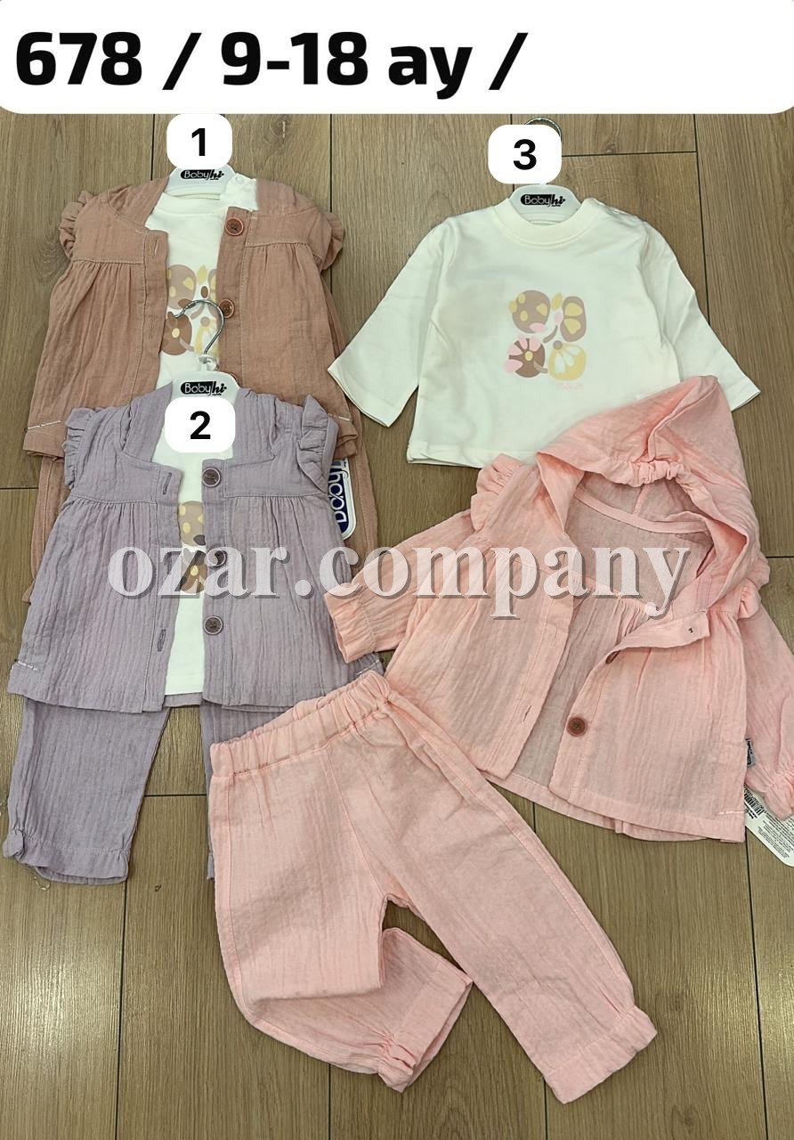 Костюм Тройка Для Девочки Babyhi (9-12-18мес.)