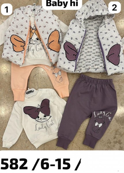Костюм Тройка Для Девочки Babyhi (6-9-12-18мес.)
