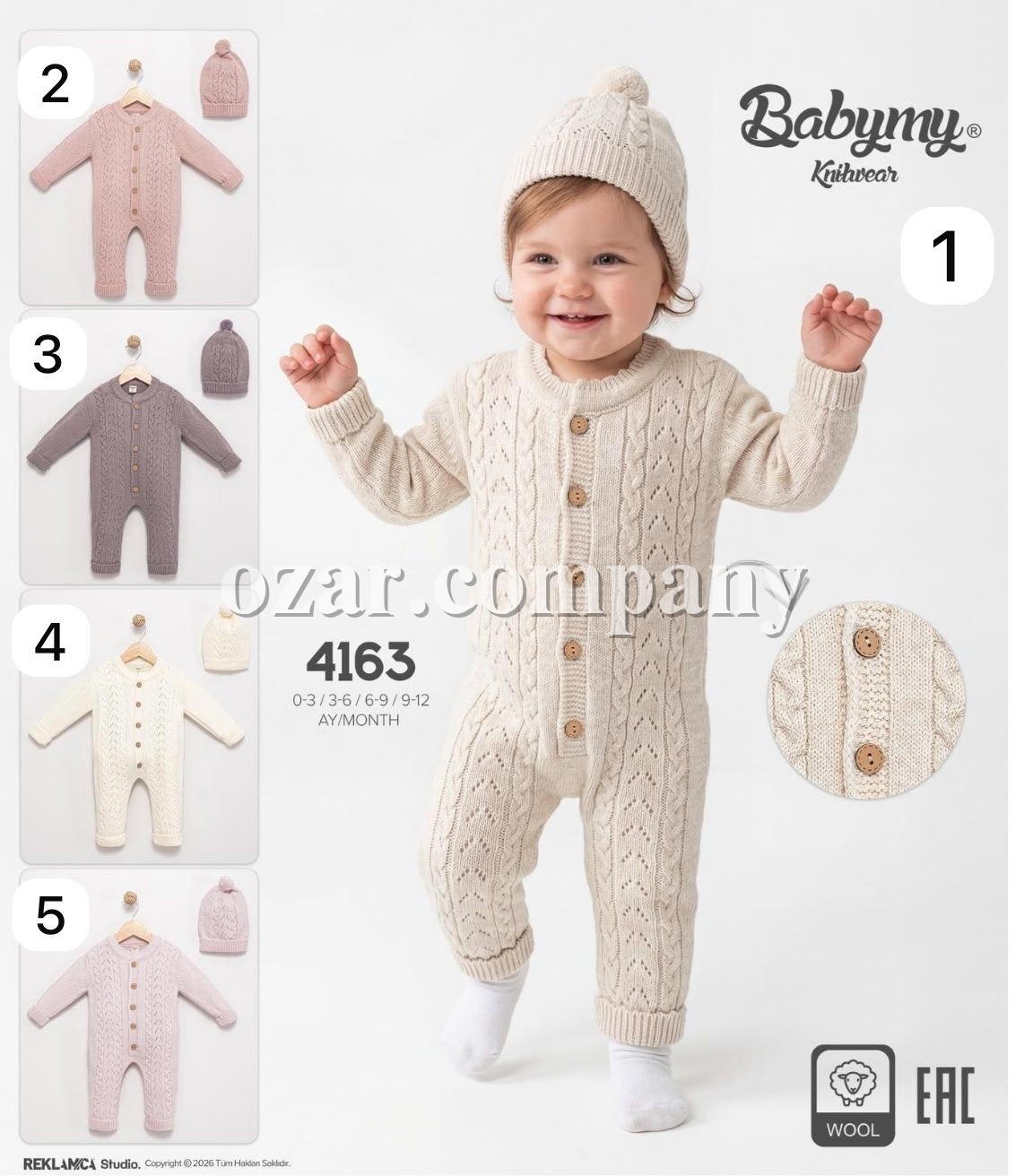 Человечек Для Новорождённых Babymy (0-3/3-6/6-9/9-12мес.)
