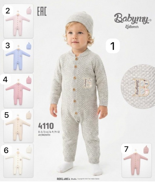 Человечек Для Новорождённых Babymy (0-3/3-6/6-9/9-12мес.)