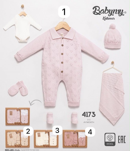 Коробочный Набор Для Новорождённых Babymy (0-3м)
