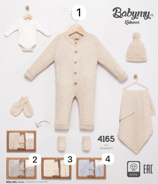 Коробочный Набор Для Новорождённых Babymy (0-3м)