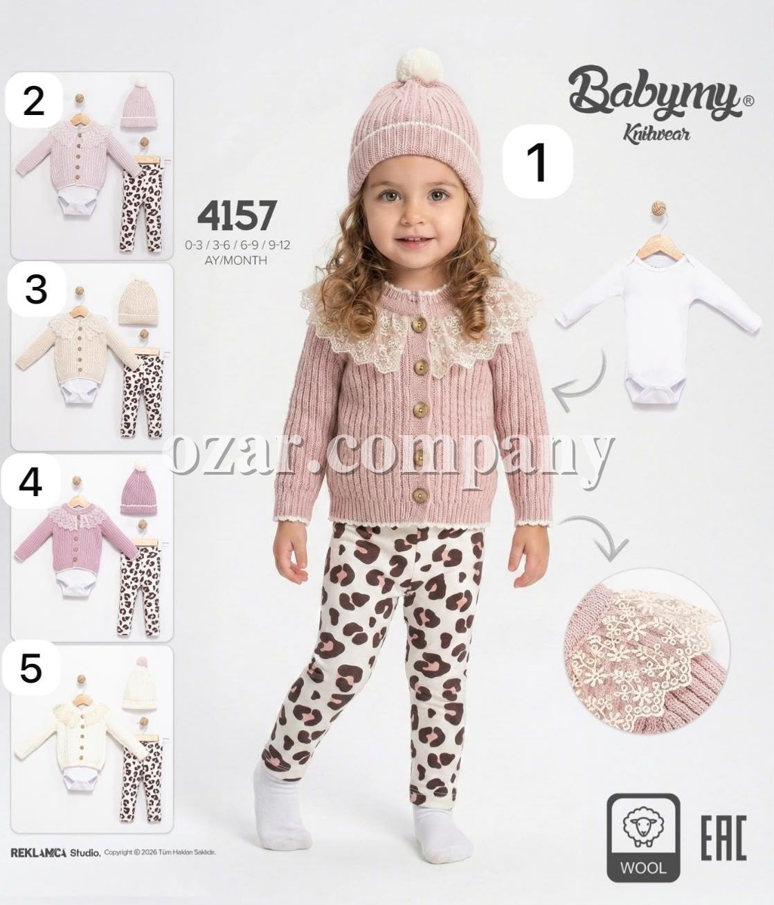 Костюм Тройка Для Девочки Babymy (0-3/3-6/6-9/9-12мес.)