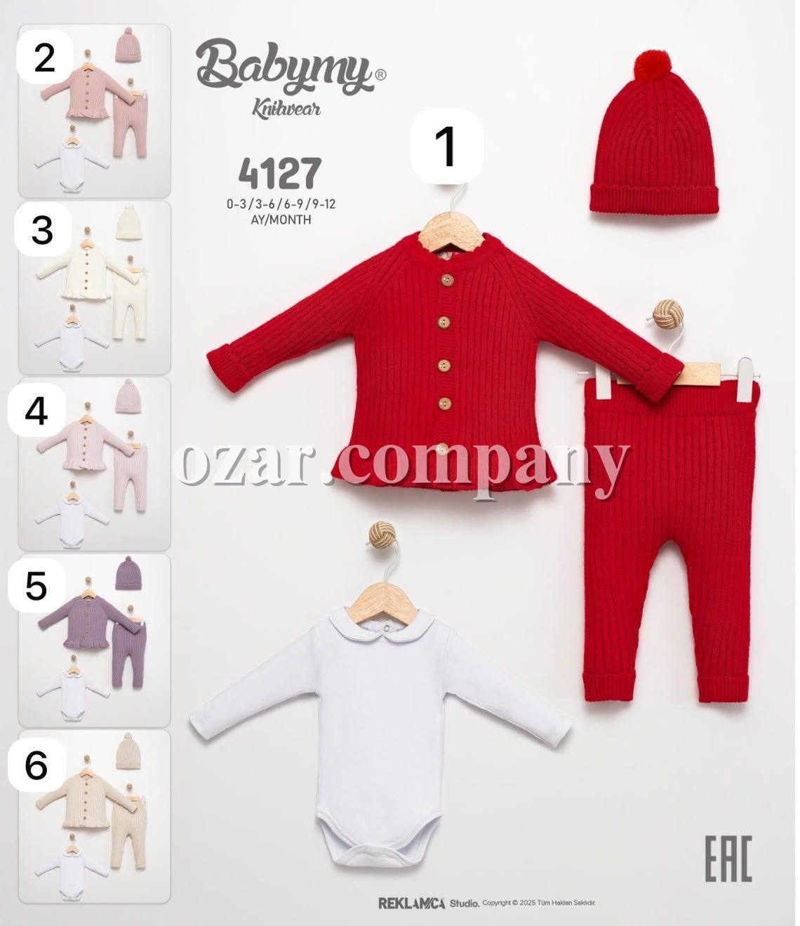 Костюм Тройка Для Девочки Babymy (0-3/3-6/6-9/9-12мес.)