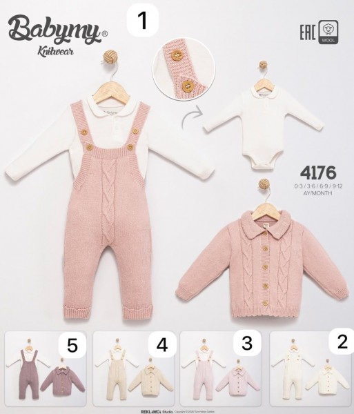Костюм Тройка Для Девочки Babymy (0-3/3-6/6-9/9-12мес.)