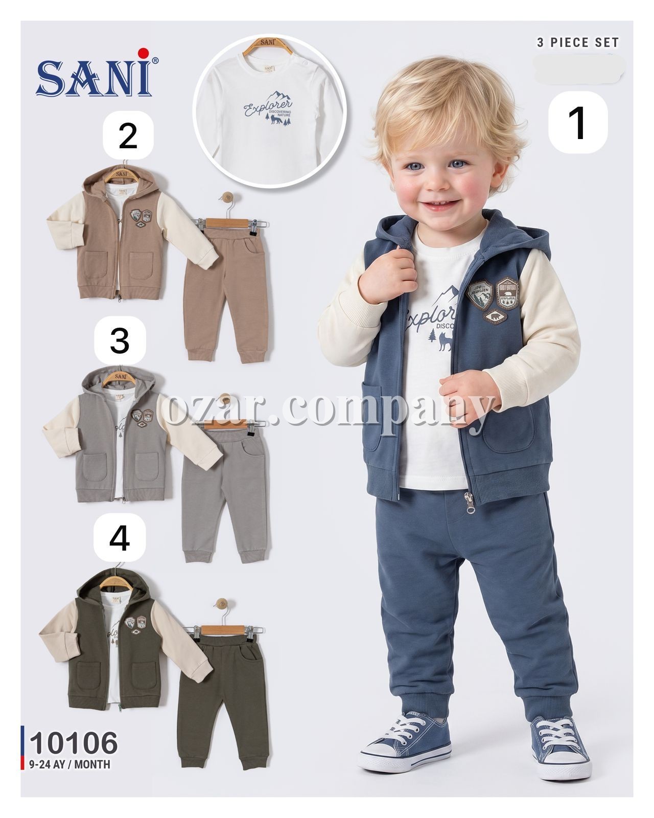 Костюм Тройка Для Мальчика Sani (9-12-18-24мес.)
