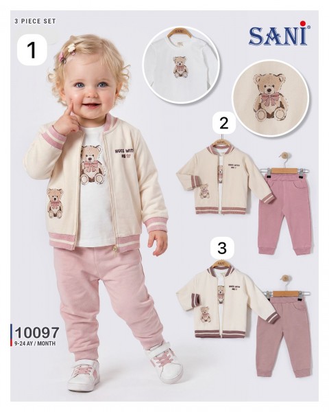Костюм Тройка Для Девочки Sani (9-12-18-24мес.)