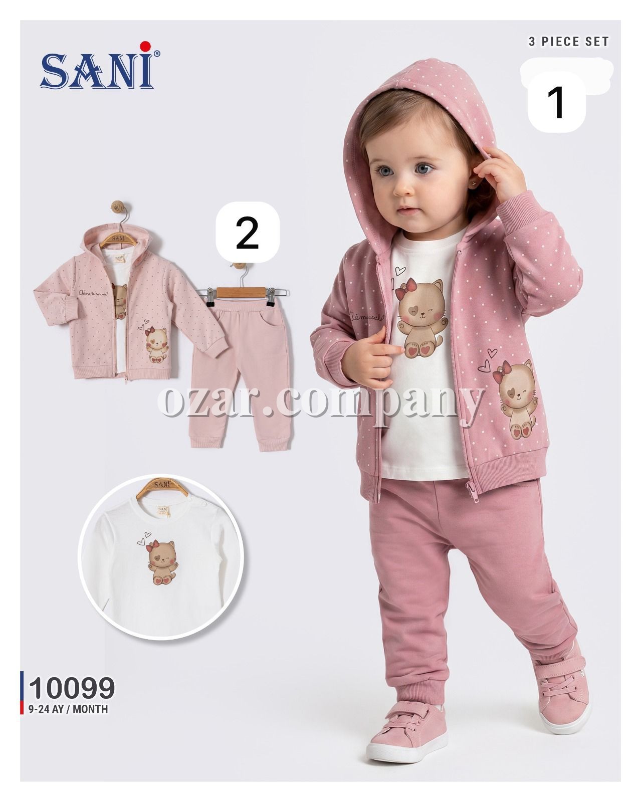 Костюм Тройка Для Девочки Sani (9-12-18-24мес.)