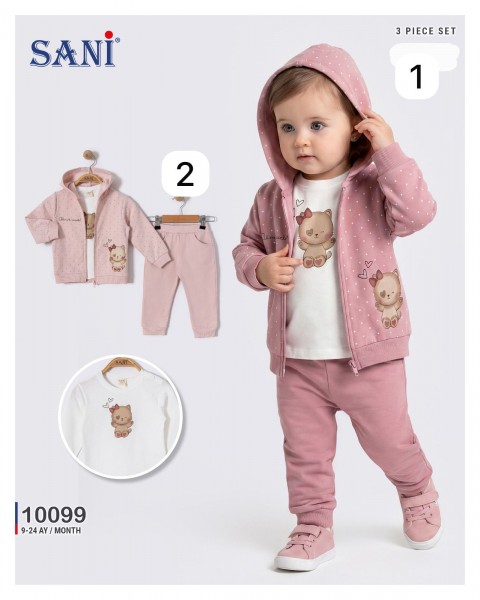 Костюм Тройка Для Девочки Sani (9-12-18-24мес.)