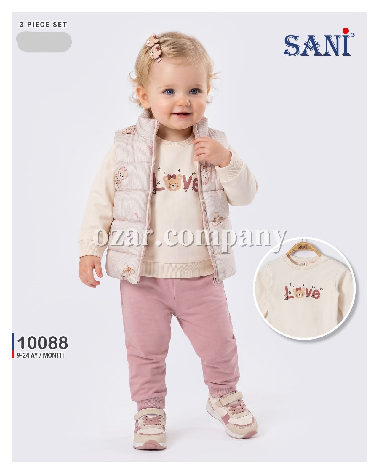 Костюм Тройка Для Девочки Sani (9-12-18-24мес.)