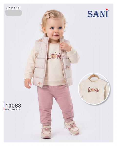 Костюм Тройка Для Девочки Sani (9-12-18-24мес.)