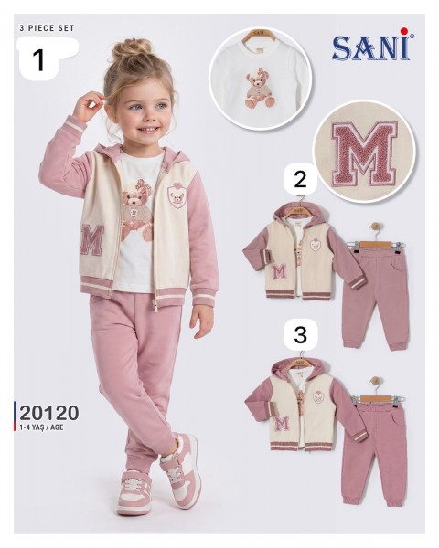 Костюм Тройка Для Девочки Sani (1-2-3-4лет) 