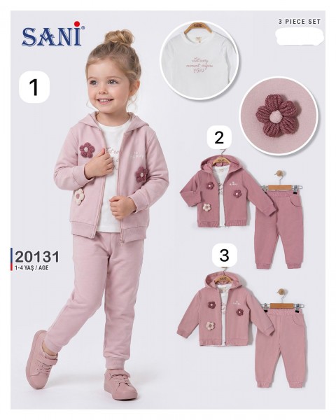 Костюм Тройка Для Девочки Sani (1-2-3-4лет) 