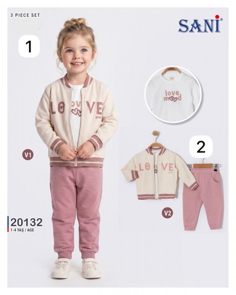 Костюм Тройка Для Девочки Sani (1-2-3-4лет) 