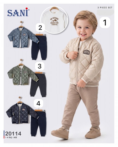 Костюм Тройка Для Мальчика Sani (1-2-3-4лет) 