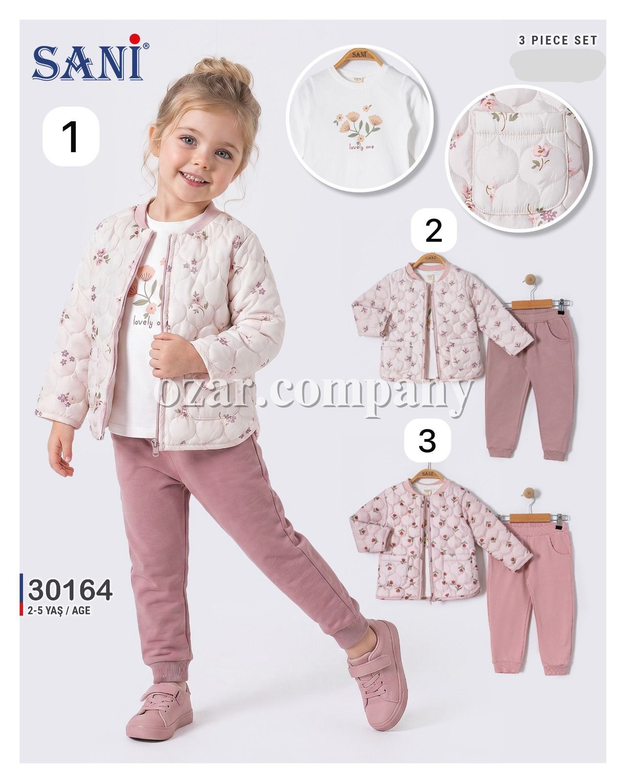 Костюм Тройка Для Девочки Sani (2-3-4-5лет)