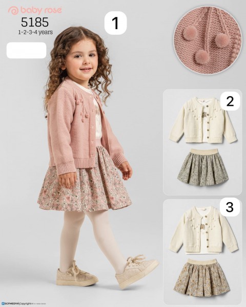 Костюм Тройка Для Девочки Baby Rose (1-2-3-4лет) 