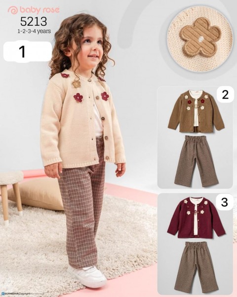 Костюм Тройка Для Девочки Baby Rose (1-2-3-4лет) 