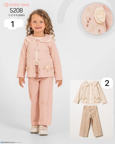 Костюм Тройка Для Девочки Baby Rose (1-2-3-4лет) 