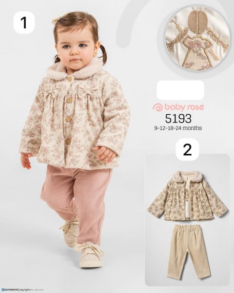 Костюм Тройка Для Девочки Baby Rose (9-12-18-24мес.)