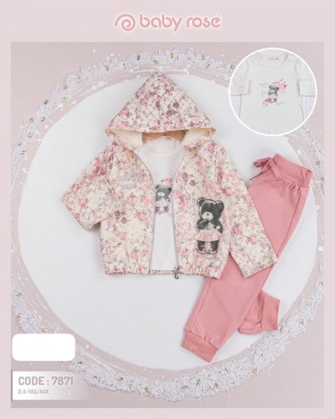 Костюм Тройка Для Девочки Baby Rose (2-3-4-5лет)