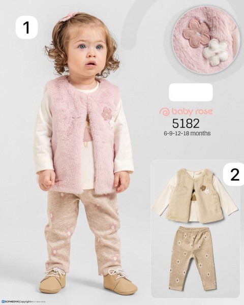 Костюм Тройка Для Девочки Baby Rose (6-9-12-18мес.)