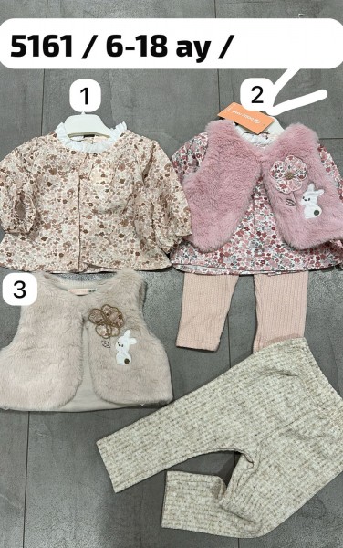 Костюм Тройка Для Девочки Baby Rose (6-9-12-18мес.)