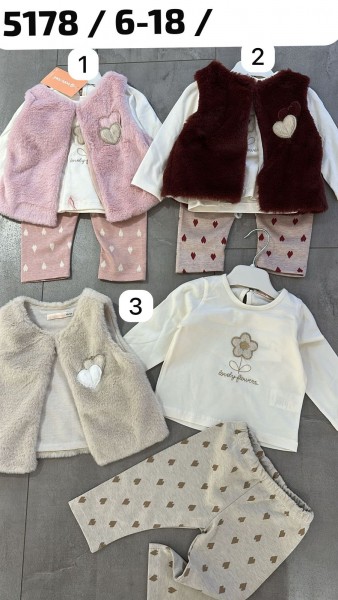 Костюм Тройка Для Девочки Baby Rose (6-9-12-18мес.)
