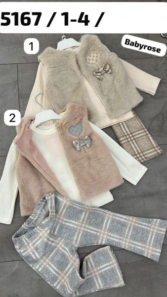Костюм Тройка Для Девочки Baby Rose (1-2-3-4лет) 