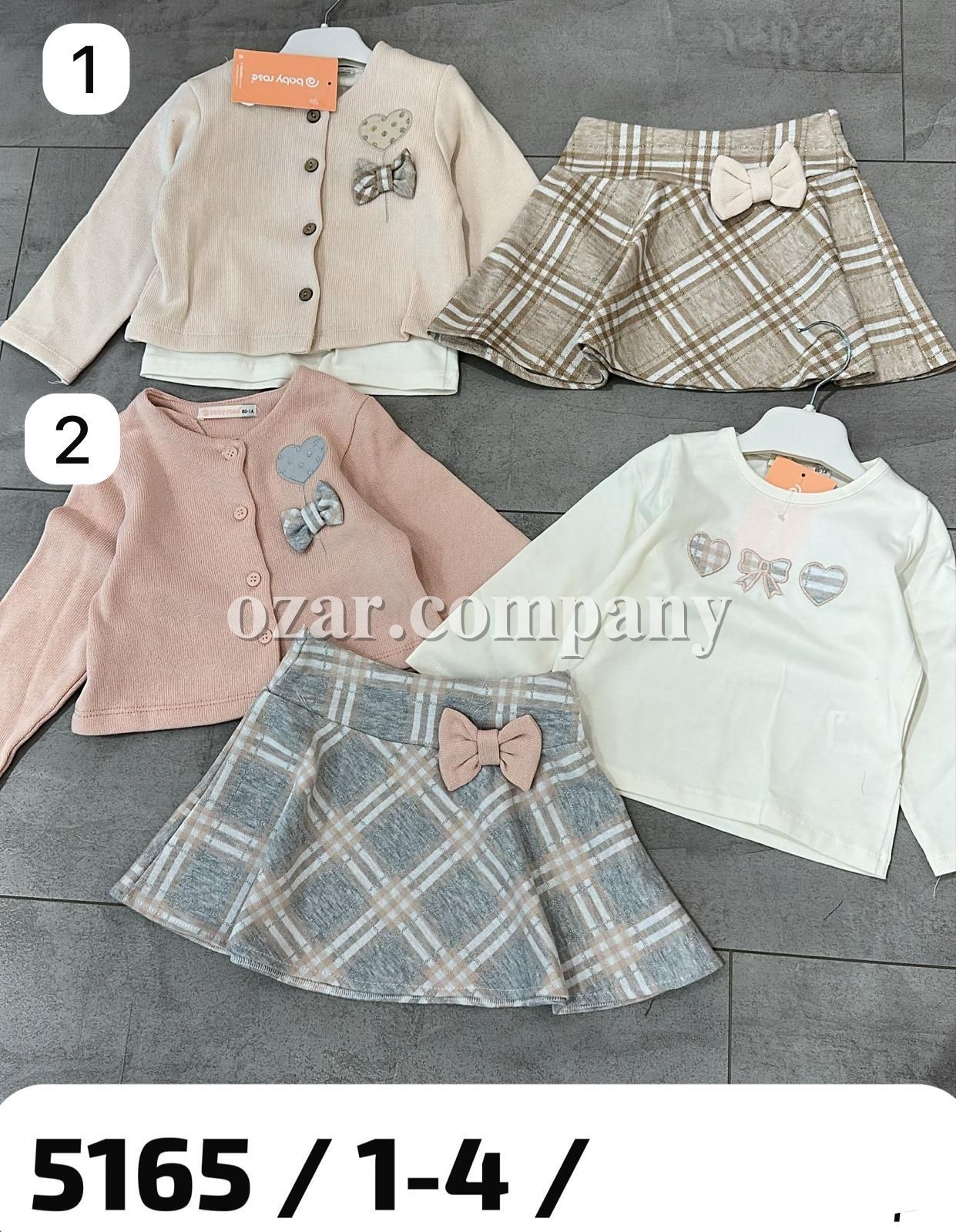 Костюм Тройка Для Девочки Baby Rose (1-2-3-4лет) 