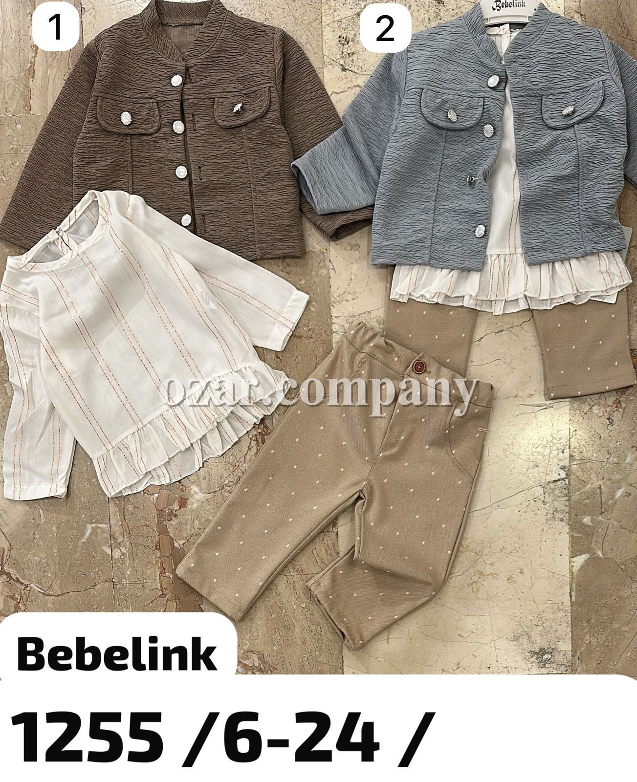 Костюм Тройка Для Девочки Bebelink (6-9/9-12/12-18/18-24мес.)